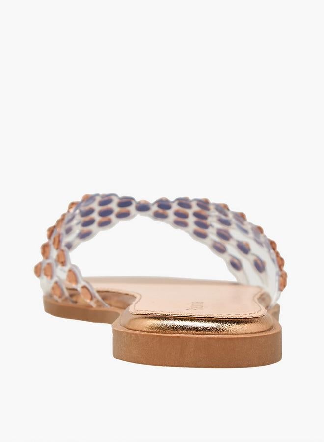 Paprika Women Embellished Flat Sandals Ramadan Collection - Image 5